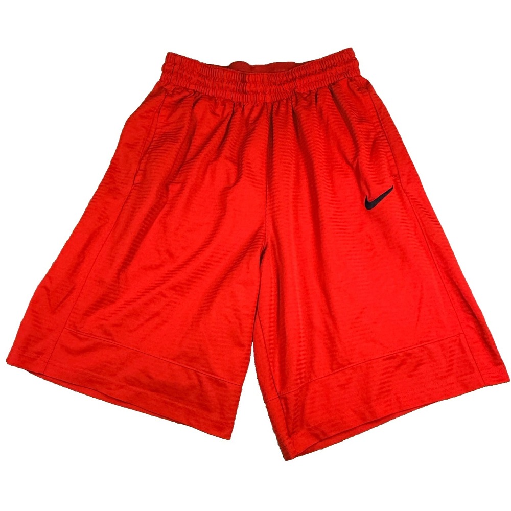 Nike Athletic Shorts Mens Large Red Dri Fit Training Gym Basketball Active‎